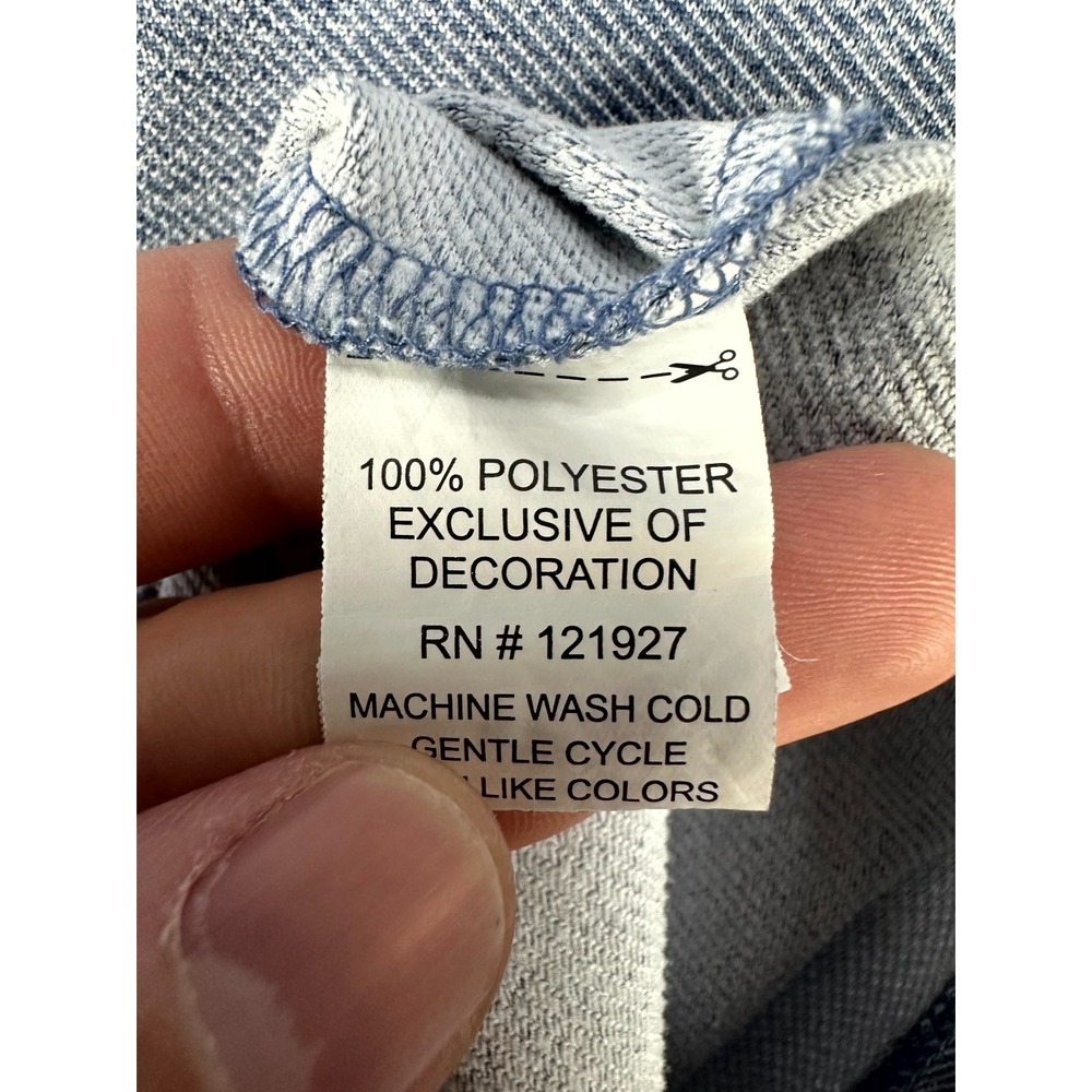 Johnnie O Quarter Zip Mens 2XL Blue Top Shelf Farber Heathered Twill Minimalist - Picture 9 of 10
